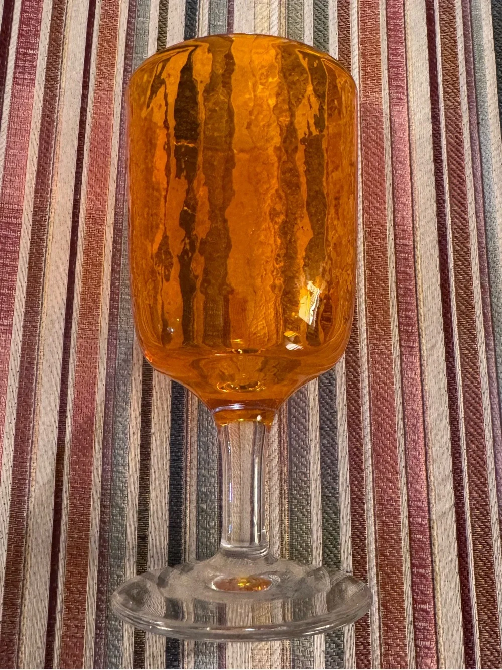 Pottery barn handblown glass. 7 inches tall, like new